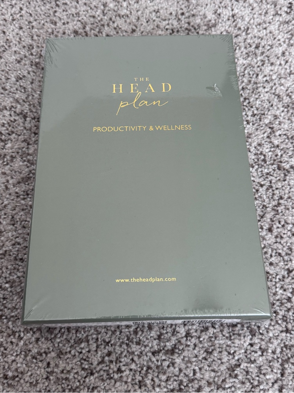 The Head Plan Productivity & Wellness Planner - Olive Green with Gold Foil